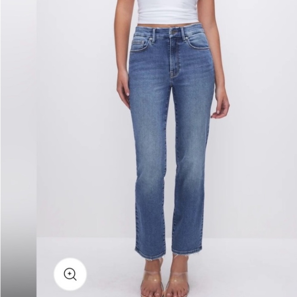 Good American ALWAYS FITS GOOD LEGS STRAIGHT JEANS